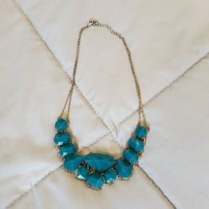 Blue statement necklace